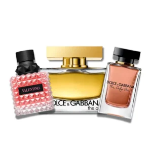 PACK DE 3 PERFUMES: THE ONE D&G, THE ONLY ONE D&G, VALENTINO BORN IN ROMA DONNA – 100 ML