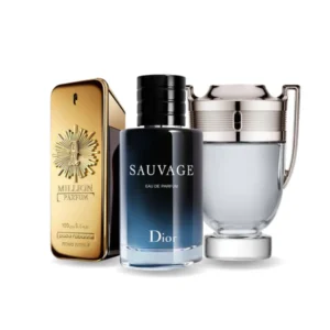 PACK 3 PERFUMES: PACO RABANNE ONE MILLION, DIOR SAUVAGE, PACO RABANNE INVICTUS 100ML